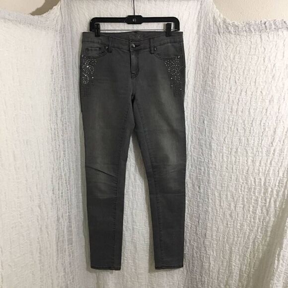 Cache Studded Skinny Jeans Size 4 - Picture 1 of 8